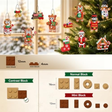 INSOON Adventskalender 2026 Lebkuchen-Weihnachtsanhänger Bauset für Kinder - 7