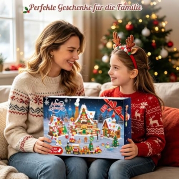 INSOON Adventskalender 2026 Lebkuchenhaus Mini-Klemmbaustein-Set mit Licht - 8