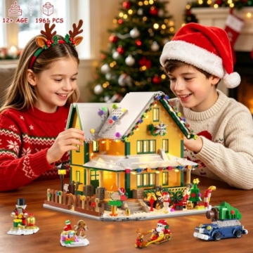 INSOON Adventskalender 2026 Weihnachtshaus Mini Bauspielzeug Set mit Licht - 3