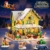 INSOON Adventskalender 2026 Weihnachtshaus Mini Bauspielzeug Set mit Licht - 7