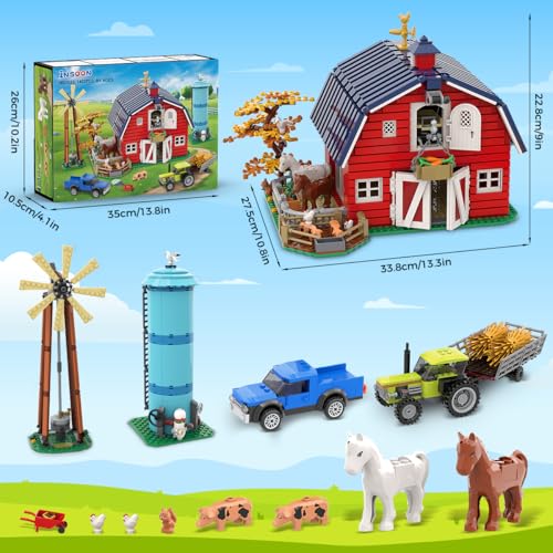 INSOON Bauernhof Scheune mit Licht HG1025