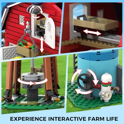 INSOON Bauernhof Scheune mit Licht HG1025