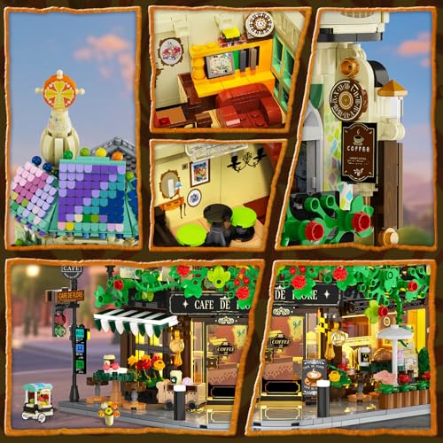 INSOON Blumen Café Haus mit Licht IS-690060