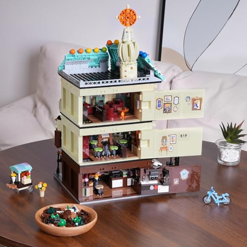 INSOON Blumen Café Haus mit Licht IS-690060