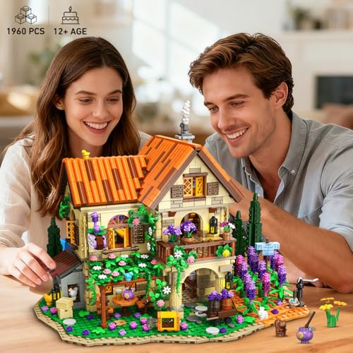 INSOON Lavendel Herrenhaus mit Licht (Set SC8847) Geschenk für Mädchen