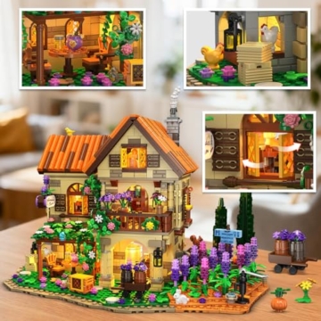 INSOON Lavendel Herrenhaus mit Licht (Set SC8847) Moc