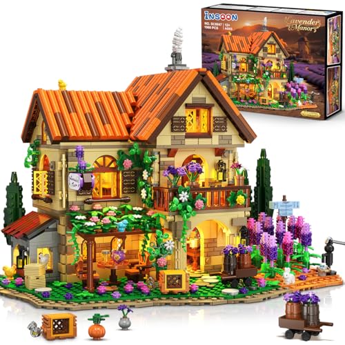 INSOON Lavendel Herrenhaus mit Licht (Set SC8847)