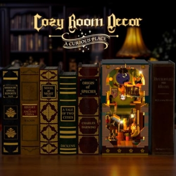 INSOON Magisches Zaubertrank Book Nook Haus mit LED