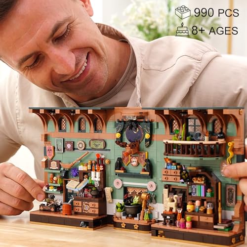 INSOON Magisches Zaubertrank Book Nook Haus mit LED