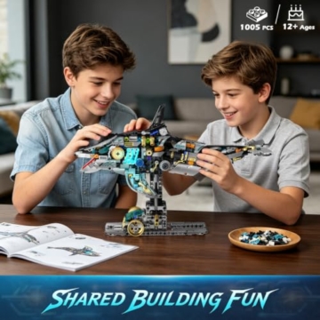 INSOON Mechanischer Orca Bausatz mit LED Licht, Technik STEM Modell - 7