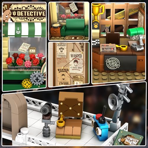 INSOON Stadt Detektiv Haus mit LED Beleuchtung