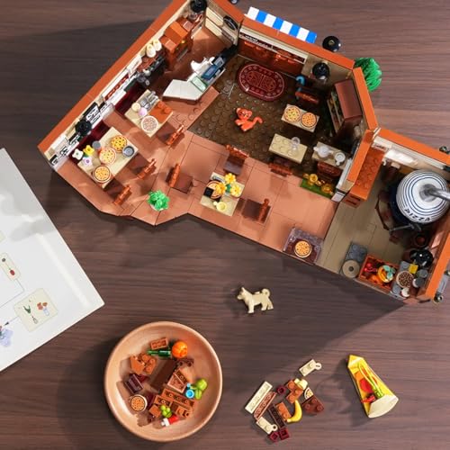 INSOON Stadtstraßen Pizza Haus mit Licht