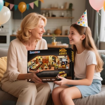 INSOON Stadtstraßen Pizza Haus mit Licht Geschenk