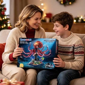 INSOON Technik Oktopus Klemmbausteine mit Licht für Jungen ab 10 Jahren - 9