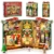 INSOON Weihnachten Book Nook Bauspielzeugset mit Licht