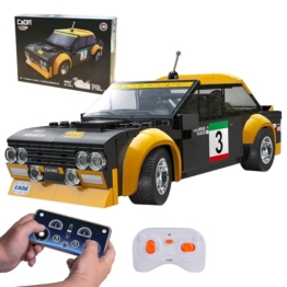 JAMARA 402859 CADA FIAT Abarth 131 1:20 2,4GHz Bricks, Spielzeugauto, Sport Rennwagen für Kinder ab 6 Jahre, RC Ferngesteuert, Set aus Klemmbausteinen, Geschenkidee für Kids - 1
