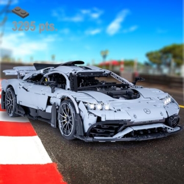 JAMARA 402862 CADA Mercedes-AMG ONE 1:8, 2,4GHz Bricks, Auto Spielzeugauto, Sport Rennwagen für Kinder ab 14 Jahre, RC Ferngesteuert, Geschenkidee für Kids, Licht, Detailgetreu - 6