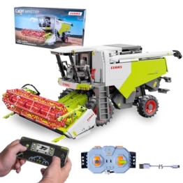 JAMARA 402873 CADA Claas Dominator 370 1:18 2,4GHz Bricks, Kinder Landwirtschaft ab 14 Jahre, RC Technik für Jungs, Ferngesteuertes Spielzeug, Geschenkidee für Kinder, Dualmodus - 1
