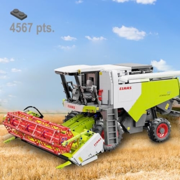 JAMARA 402873 CADA Claas Dominator 370 1:18 2,4GHz Bricks, Kinder Landwirtschaft ab 14 Jahre, RC Technik für Jungs, Ferngesteuertes Spielzeug, Geschenkidee für Kinder, Dualmodus - 6
