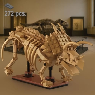 JAMARA 402890 CADA Dinosaurier Fossil Triceratops Bricks, Geschenkidee für Junge und Mädchen, Spielzeug Dinosaurier Kids, Jurassic Set Spiele, Kombinierbar mit weiteren Modellen - 2