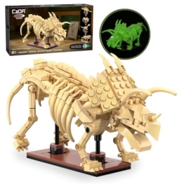 JAMARA 402890 CADA Dinosaurier Fossil Triceratops Bricks, Geschenkidee für Junge und Mädchen, Spielzeug Dinosaurier Kids, Jurassic Set Spiele, Kombinierbar mit weiteren Modellen - 1