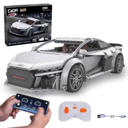 JAMARA 402898 CADA Audi R8 Coupé 1:14, 2,4GHz Bricks, Spielzeugauto Modellauto, Rennwagen Sportwagen für Kinder ab 6 Jahre, RC Ferngesteuert, Geschenkidee, Dualmodus, Detailgetreu - 1