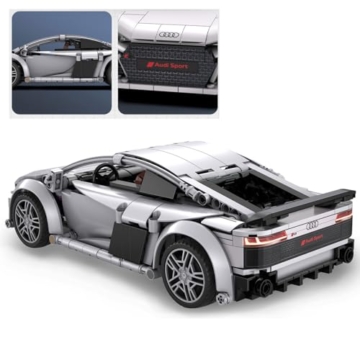 JAMARA 402898 CADA Audi R8 Coupé 1:14, 2,4GHz Bricks, Spielzeugauto Modellauto, Rennwagen Sportwagen für Kinder ab 6 Jahre, RC Ferngesteuert, Geschenkidee, Dualmodus, Detailgetreu - 5