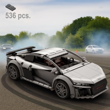 JAMARA 402898 CADA Audi R8 Coupé 1:14, 2,4GHz Bricks, Spielzeugauto Modellauto, Rennwagen Sportwagen für Kinder ab 6 Jahre, RC Ferngesteuert, Geschenkidee, Dualmodus, Detailgetreu - 6