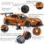 JAMARA 402899 CADA Mercedes-AMG GT3 1:8 Orange 2,4GHz Bricks RC Klemmbausteine Auto Rennwagen Modell Bausatz Ferngesteuert Technik Geschenkidee - 4