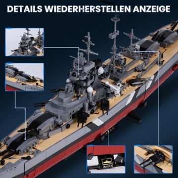 JMBricklayer Schlachtschiff Bismarck 60015 Kanonen