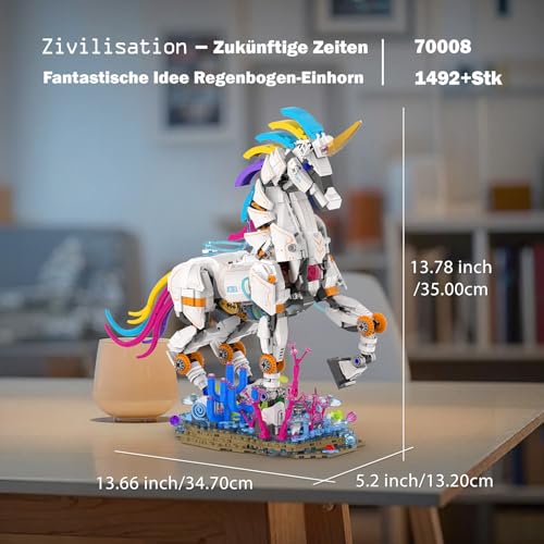 JMBricklayer 70008 – Das leuchtende Regenbogen-Einhorn
