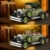 JMBricklayer Retro Auto Modellbau für Erwachsene mit Licht, 50001 Vintage Modellauto Bausätze, Oldtimer Car Sammler Ausstellungsset Dekorationen, Bausteine Geschenke für Fans Klassischer Fahrzeuge - 4