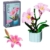 JOOZLEWELT Lilie 288 pcs Sukkulenten Bonsai Baustein Set,Pflanzen Klemmbausteine Blumen,Blumen Bausteine Mädchen,Mini Flowers Botanische Deko,Room Decor Heimdekoration - 1