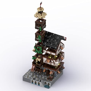 JOYFAN 14428 Teile Piratenbauset Bausteine Architektur, Pirate Sets Port Sauvage Pirate Town Modular Building Sets, Kompatibel mit Lego