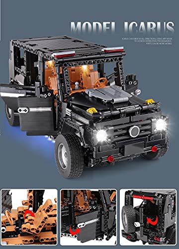 keayo-technik-gelaendewagen-modell-fuer-mercedes-g500-mould-king-13070-technik-ferngesteuert-auto-gross-mit-motors-und-licht-klemmbausteine-bauset-kompatibel-mit-lego-technic-3