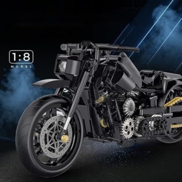 KeKeDuo Technik Motorrad Bausteine Supermotorrad, 586 Klemmbausteine Technik Rennen Superbike Modellbausatz Kompatibel mit Andere Marken - 2