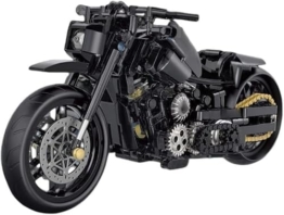 KeKeDuo Technik Motorrad Bausteine Supermotorrad, 586 Klemmbausteine Technik Rennen Superbike Modellbausatz Kompatibel mit Andere Marken - 1