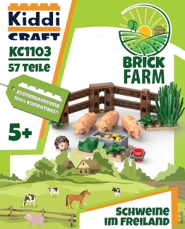 KIDDICRAFT KC1103 Schweine im Freiland Klemmbausteine - 1