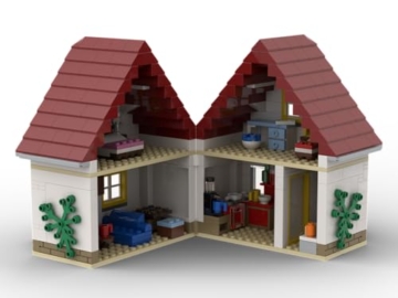 Kiddicraft KC1202 Tiny House - Wohnhaus Klemmbausteine, Stadt, City - 7