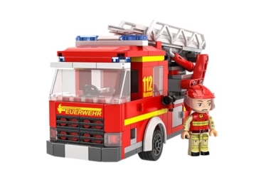 KIDDICRAFT KC1207 Feuerwehr Drehleiter (DL) - Klemmbausteine - 3