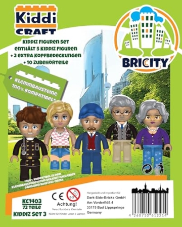 KIDDICRAFT KC1403 KIDDIZ Figuren-Pack City I - Klemmbaustein-Figuren - 4
