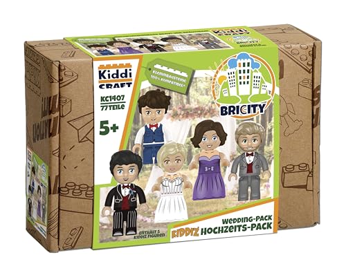 KIDDICRAFT KC1407 KIDDIZ Figuren-Pack: Hochzeit - Klemmbaustein-Figuren - 1