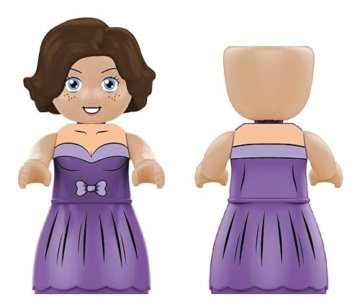 KIDDICRAFT KC1407 KIDDIZ Figuren-Pack: Hochzeit - Klemmbaustein-Figuren - 7
