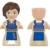 KIDDICRAFT KC1410 KIDDIZ Figuren-Pack: Ritter - Klemmbausteine - 6