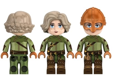 KIDDICRAFT KC1419 Kiddiz Figuren-Pack: Dungeon Raider - Klemmbaustein-Figuren - 5