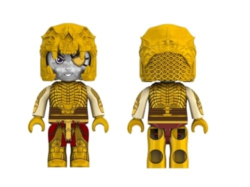 KIDDICRAFT KC1420 Kiddiz Figuren-Pack: Nekromanten - Klemmbausteine Figuren: Fantasy - 5