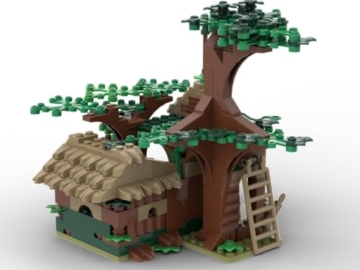 KIDDICRAFT KC1506 Waldläuferhütte - Klemmbausteine