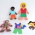 Kiddicraft Set aus buntem Schaumstoff, 60 Bonsmänner + 72 Haare + 105 Kleidung (3 Größen), mehrfarbig, Einheitsgröße - 1