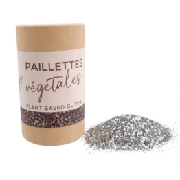 Kiddicraft Tube mit pflanzlichem Glitzer 35g - Silber - 1