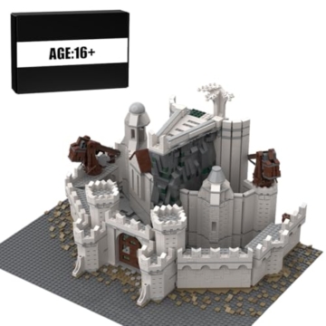 Kriegsszene Burg Bausteine Set, Festung Burgen Architecture Modellbausatz, Home und Büro-Deko & Modular Building Geschenk für Erwachsene - 1